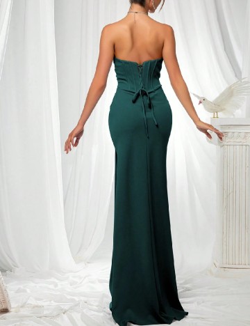 Rochie lunga VIPGIRL, verde
