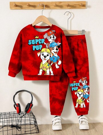 Compleu Shein Kids, rosu