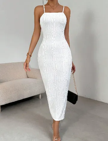 Rochie medie SHEIN, alb