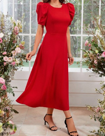 Rochie lunga SHEIN, rosu