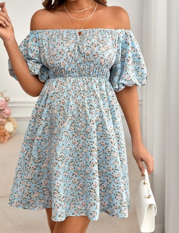 Rochie scurta SHEIN Maternity, albastru