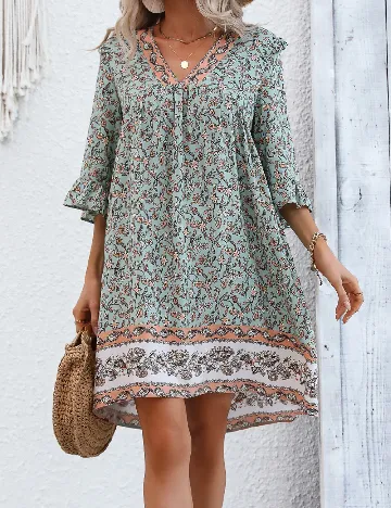 Rochie scurta SHEIN, verde