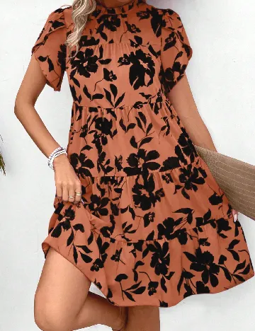 Rochie scurta SHEIN, portocaliu