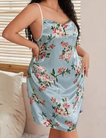 Rochie de noapte SHEIN CURVE, albastru