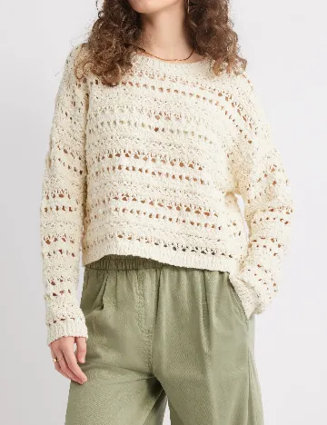 Bluza Top Shop, crem
