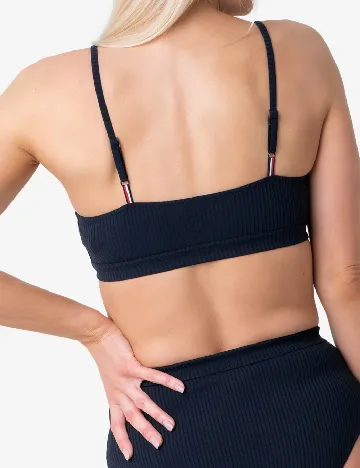 Bustiera de baie Tommy Hilfiger, bleumarin inchis