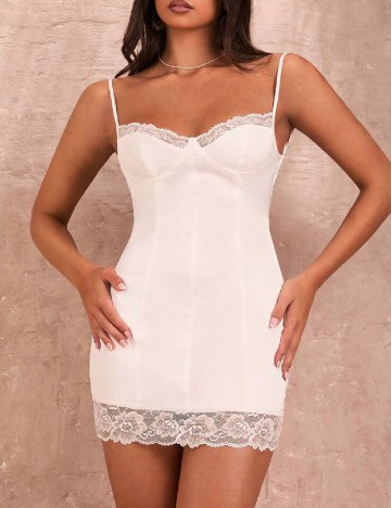 Rochie scurta SHEIN, alb