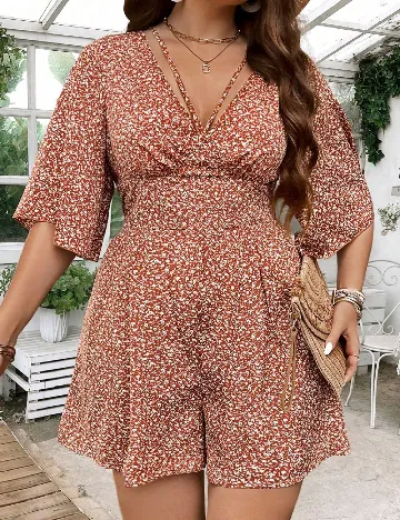 Salopeta SHEIN CURVE, maro