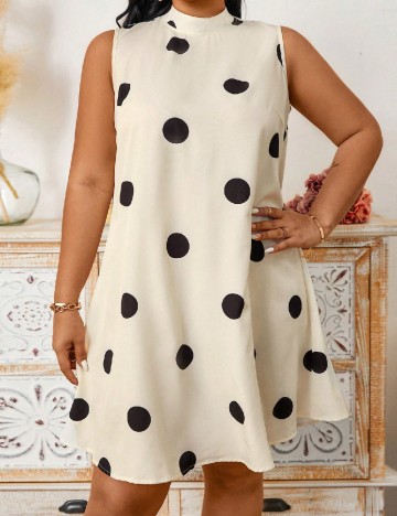 Rochie scurta SHEIN CURVE, crem