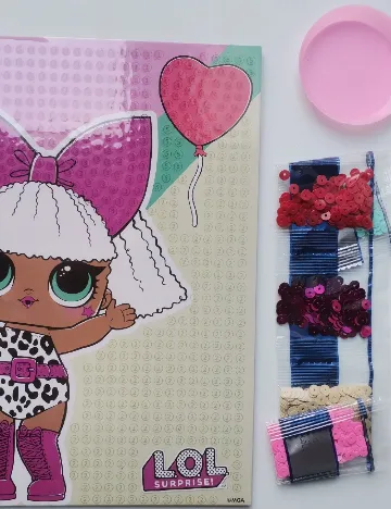 Kit DIY L.O.L. Surprise!, mix culori