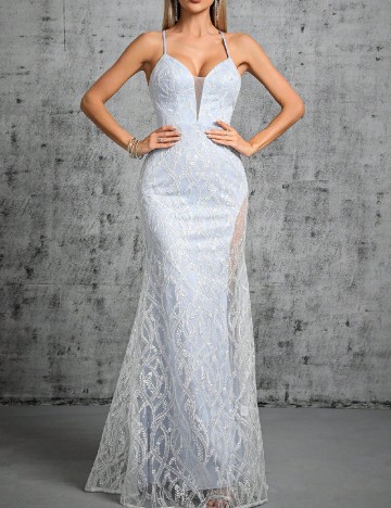 Rochie lunga SHEIN, albastru