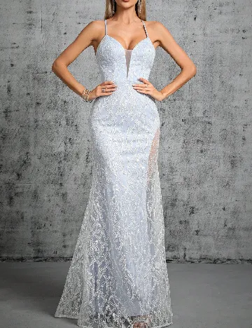 Rochie lunga SHEIN, albastru