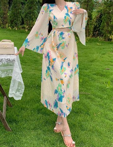 Rochie medie Dazy, mix culori
