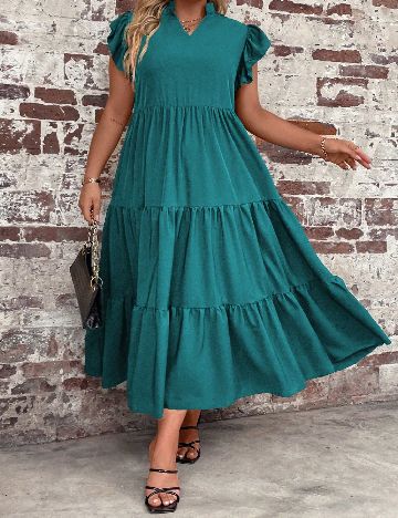 Rochie lunga SHEIN CURVE, albastru