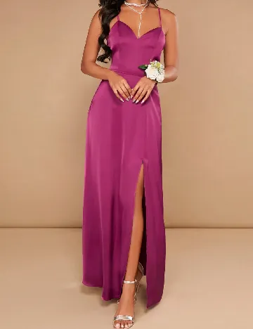 Rochie lunga SHEIN, magenta