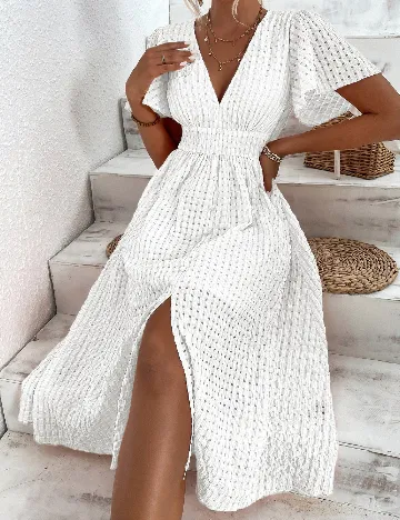 Rochie medie SHEIN, alb