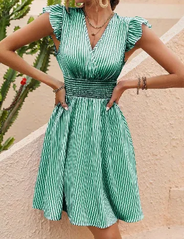Rochie scurta SHEIN, verde