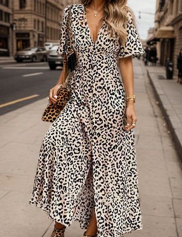 Rochie lunga SHEIN, animal print