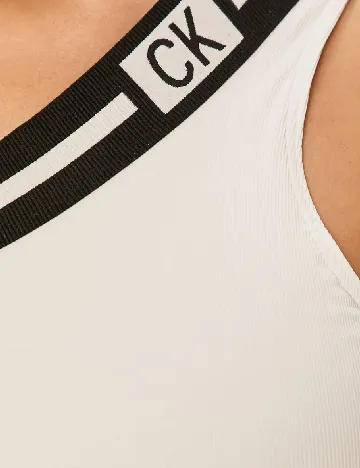 Costum de baie Calvin Klein, alb
