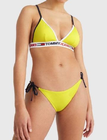 Chilot de  baie Tommy Jeans, galben/bleumarin