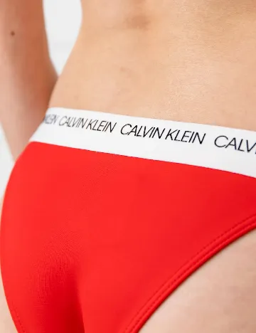 Chilot de baie Calvin Klein, rosu