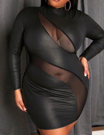 Rochie scurta SHEIN CURVE, negru