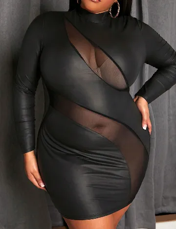 Rochie scurta SHEIN CURVE, negru