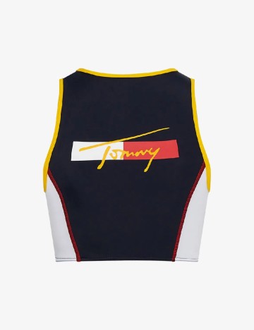 Bustiera de baie Tommy Jeans, mix culori