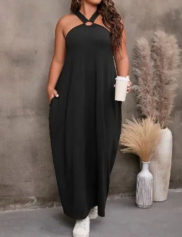 Rochie lunga SHEIN CURVE, negru