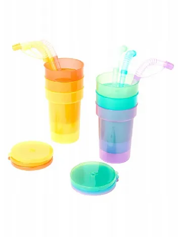 Set pahare 6 bucati OutletMag, mix culori