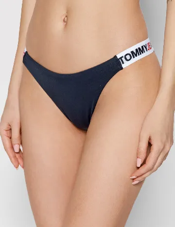 Chilot de baie Tommy Jeans, bleumarin/rosu