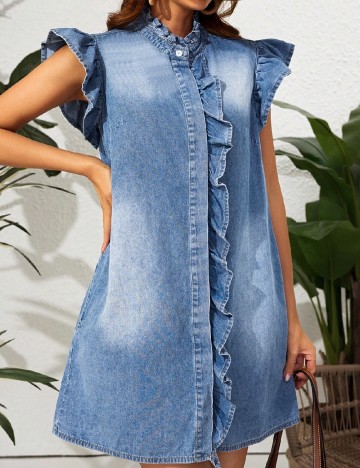 Rochie scurta SHEIN, albastru