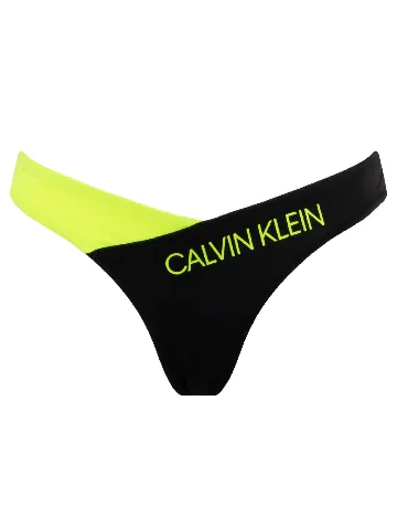 Chilot de baie Calvin Klein, verde/negru