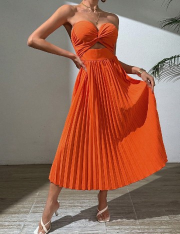 Rochie medie SHEIN, portocaliu