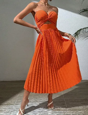 Rochie medie SHEIN, portocaliu