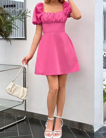 Rochie scurta SHEIN, roz