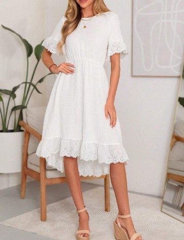 Rochie scurta SHEIN, alb