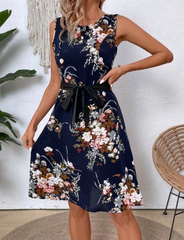 Rochie scurta SHEIN, bleumarin