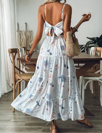 Rochie lunga SHEIN CURVE, alb