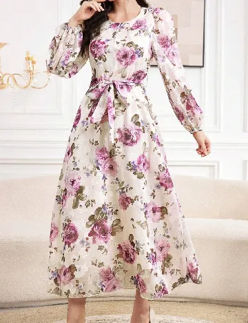 Rochie lunga SHEIN, floral print