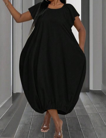 Rochie medie SHEIN CURVE, negru