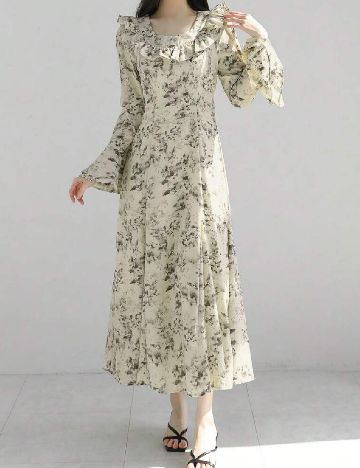 Rochie medie Dazy, crem