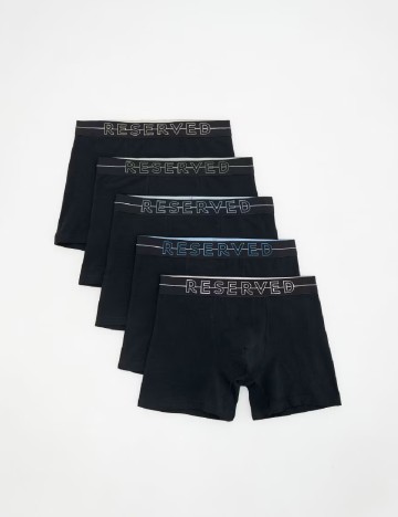 Set Boxeri 5 perechi Reserved, negru
