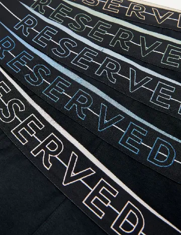 Set Boxeri 5 perechi Reserved, negru