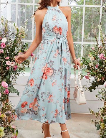 Rochie lunga SHEIN, albastru