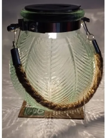 Lampa solara OutletMag, verde