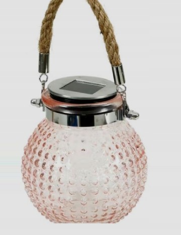 Lampa solara OutletMag, roz