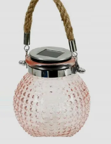 Lampa solara OutletMag, roz