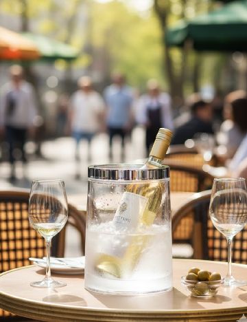 Frapiera pentru vin, transparent