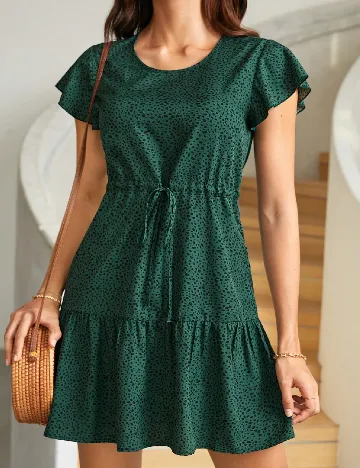 Rochie scurta SHEIN, verde
